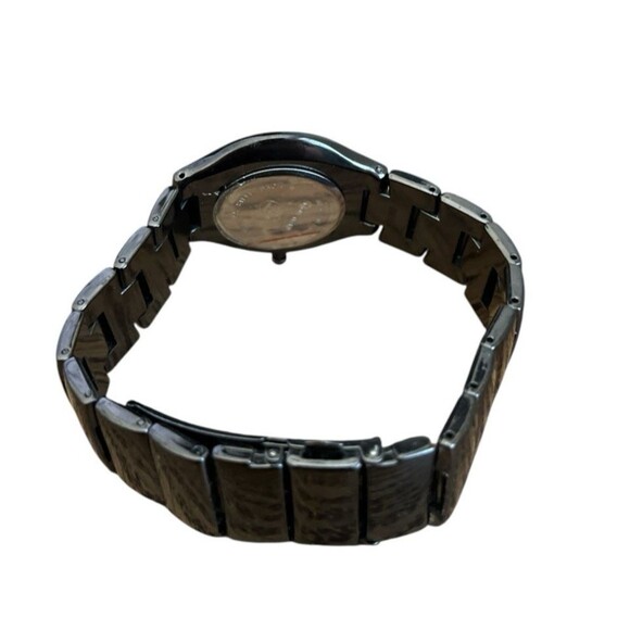 Fondini Collection Men's Watch Black Hematite Japanese Movement New Battery - Picture 4 of 6